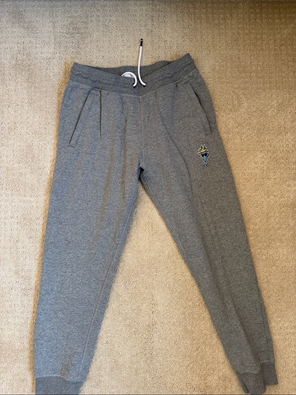 GOAT Gray Drawstring Jogger Sweatpants size medium